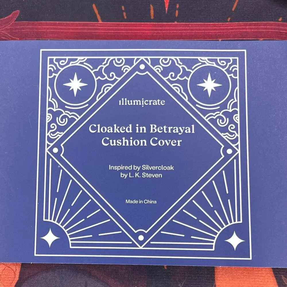Illumicrate Silvercloak Cushion Cover – L.K. Steven August 2025 Exclusive Item